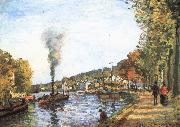 Camille Pissarro Seine painting